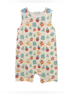 Stitchy Fish 12M Birthday Cutie Jon Jon Romper First Birthday Cake Party Cupcake